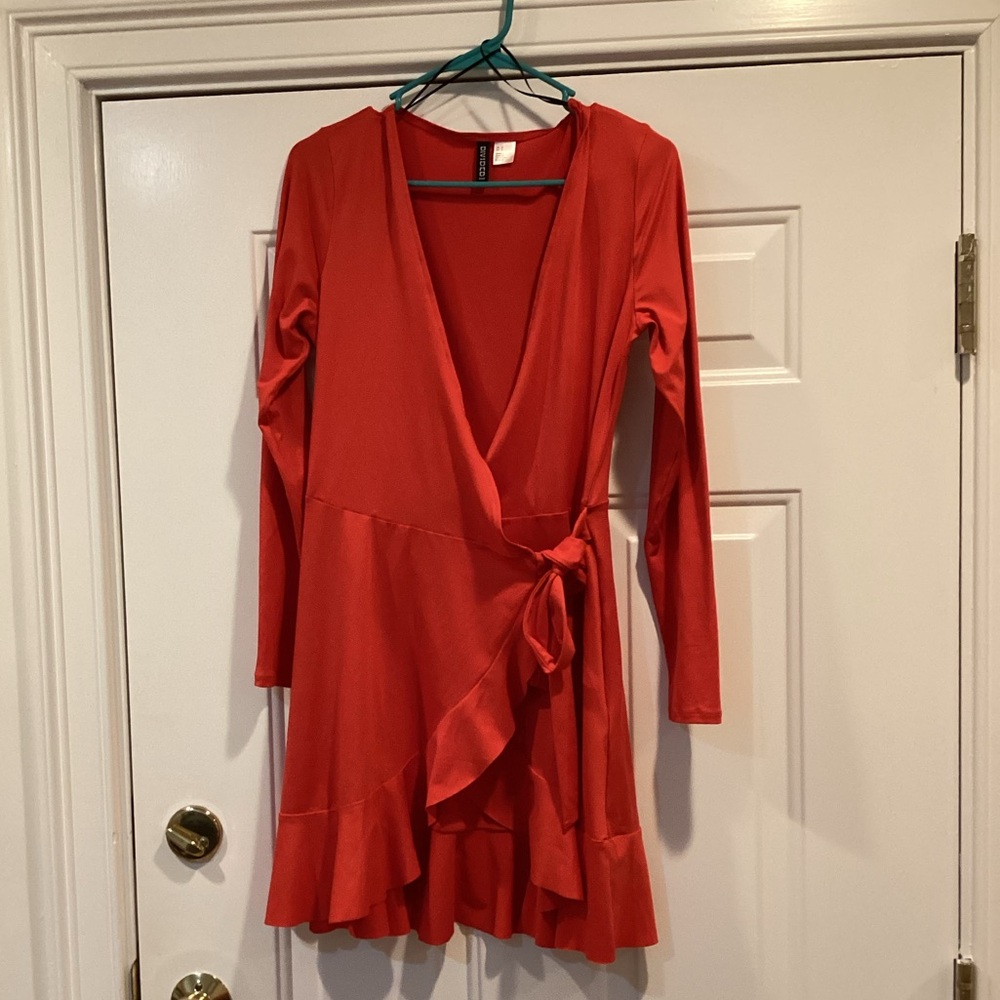 Red Wrap Dress
